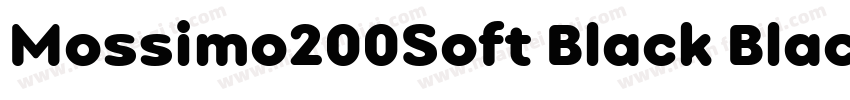Mossimo200Soft Black Black字体转换